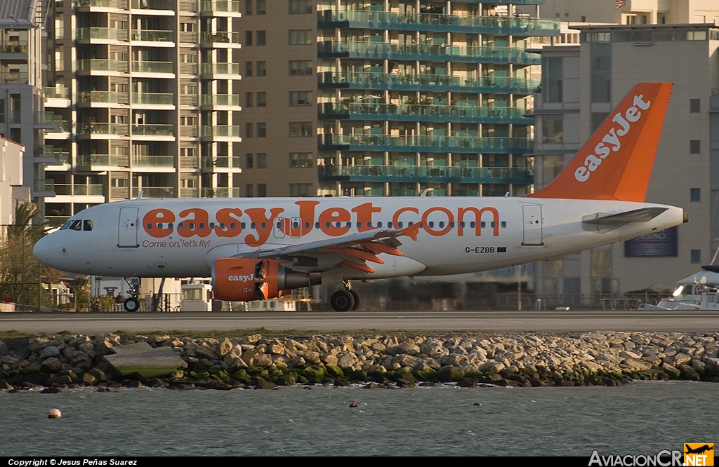 G-EZBB - Airbus A319-111 - EasyJet Airlines