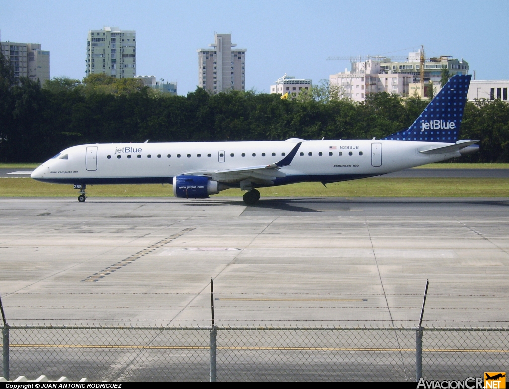 N289JB - Embraer ERJ-190-100 IGW - Jet Blue