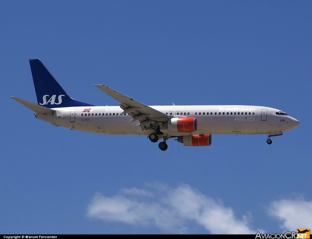 LN-RPL - Boeing 737-883 - Scandinavian Airlines - SAS