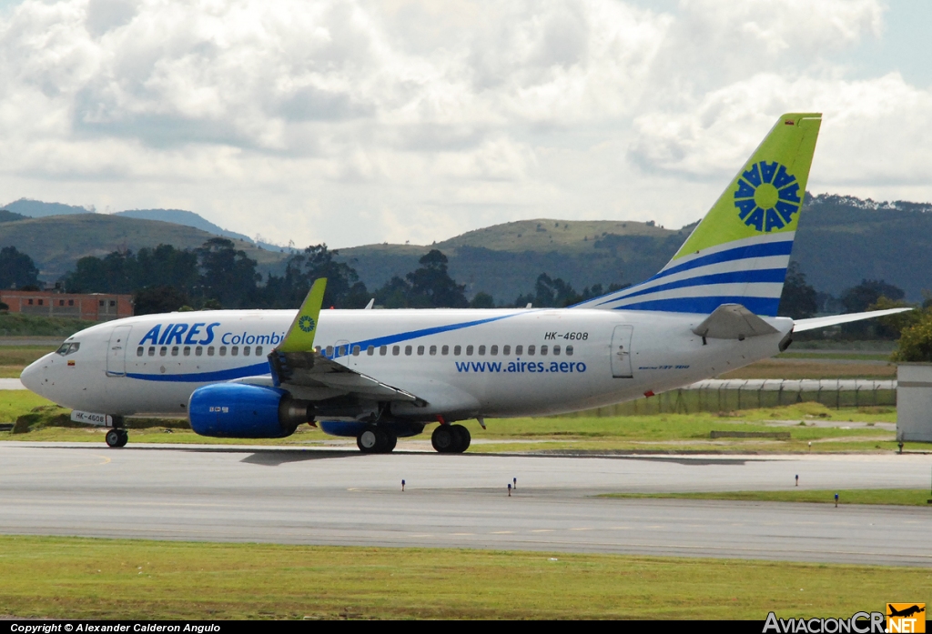 HK-4608 - Boeing 737-73S - Aires Colombia