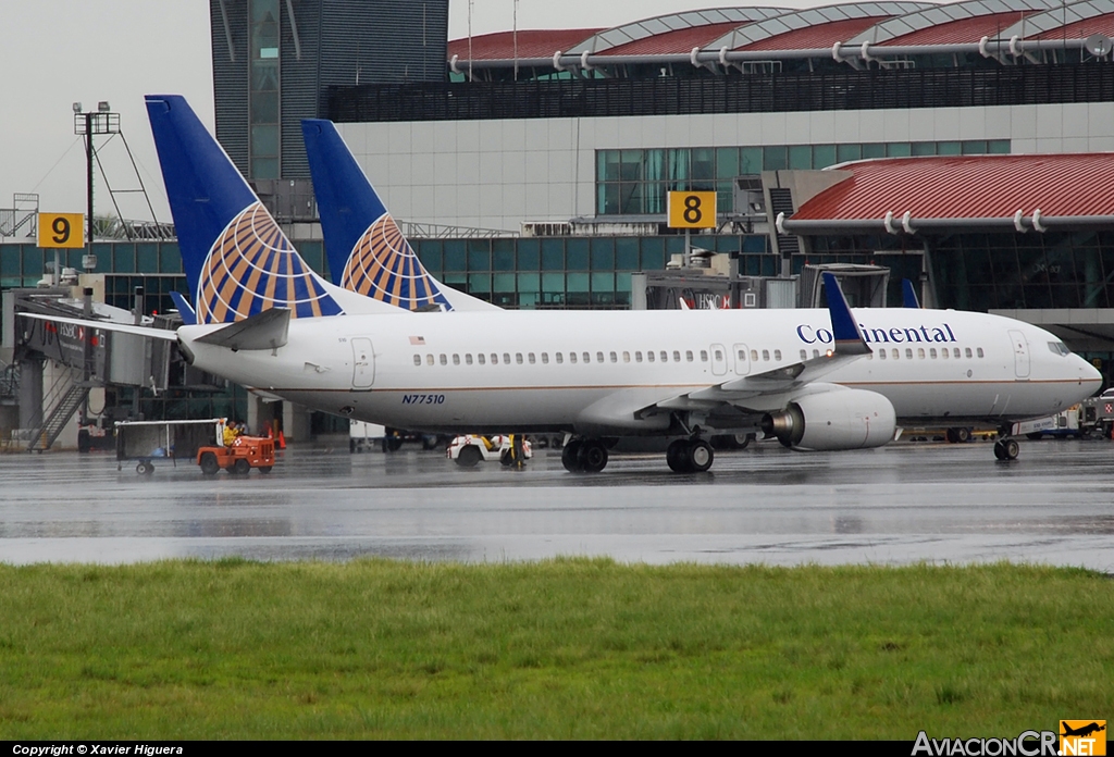 N77510 - Boeing 737-824 - Continental Airlines