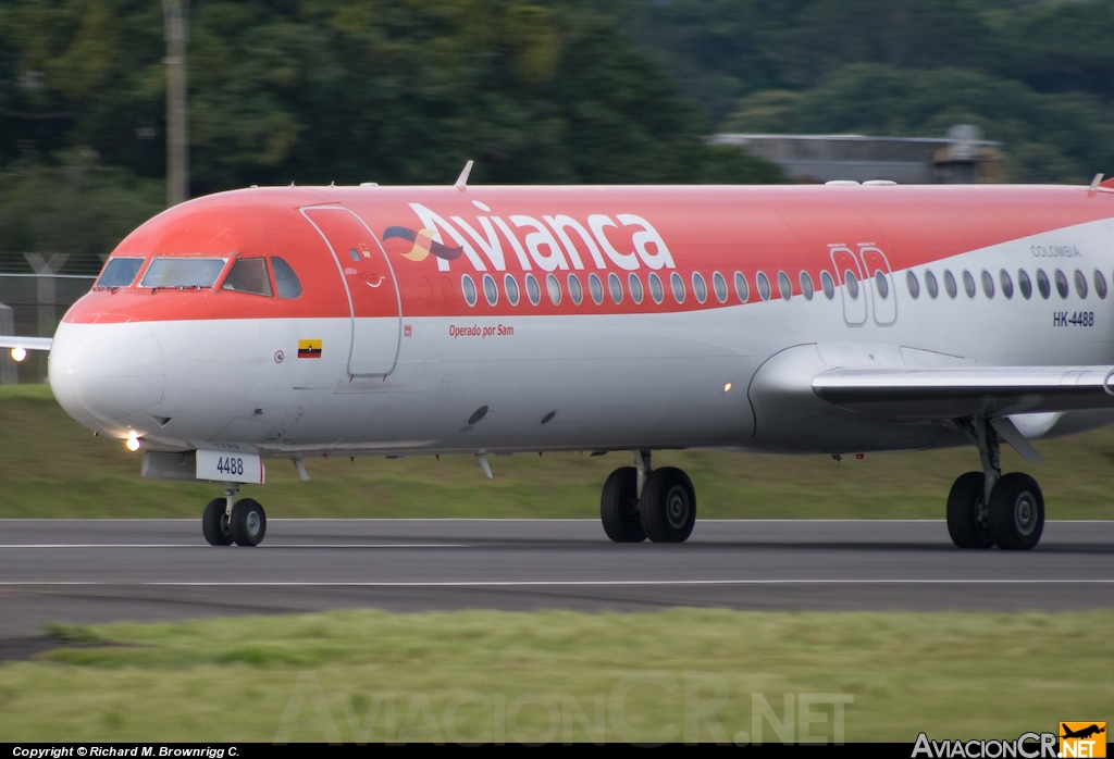 HK4488 - Fokker 100 - Avianca Colombia