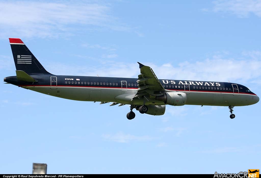 N191UW - Airbus A321-211 - US Airways