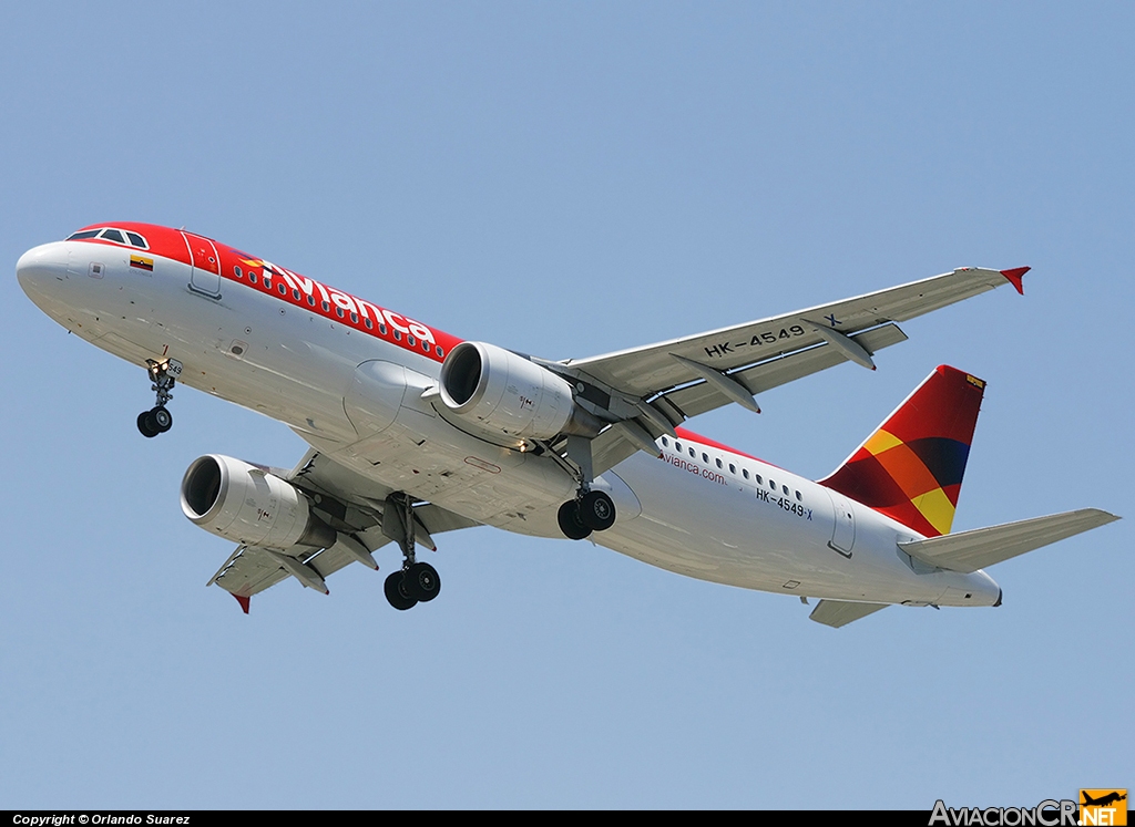 HK-4549-X - Airbus A320-214 - Avianca Colombia