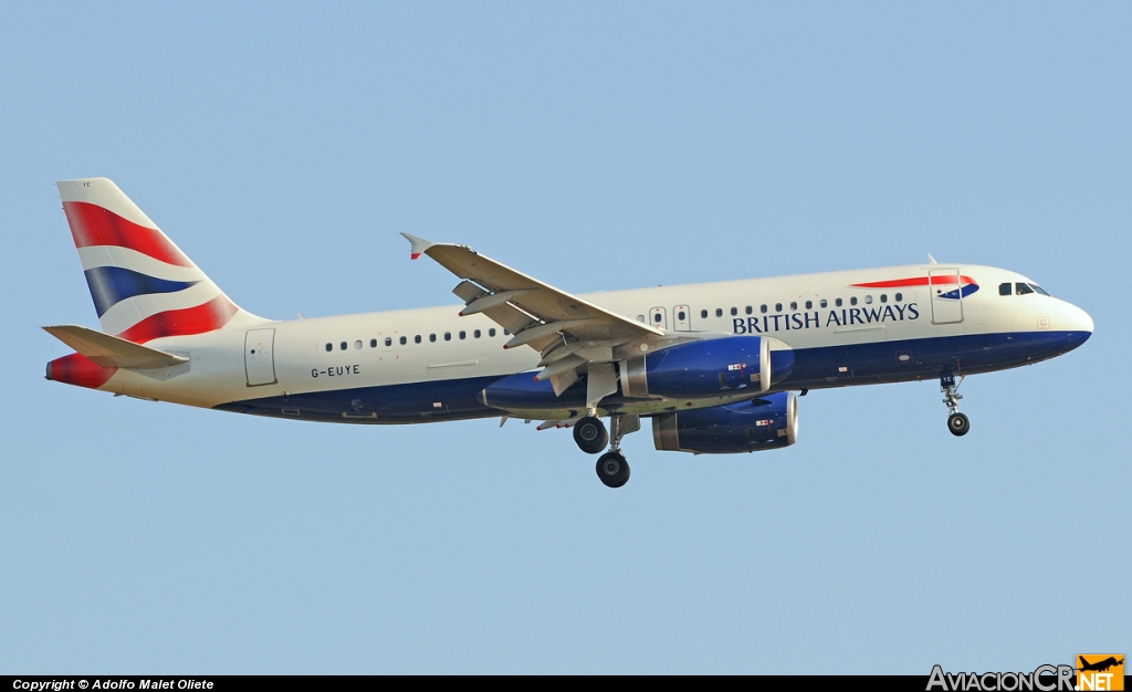 G-EUYE - Airbus A320-232 - British Airways