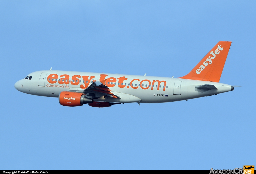 G-EZDE - Airbus A319-111 - EasyJet Airline