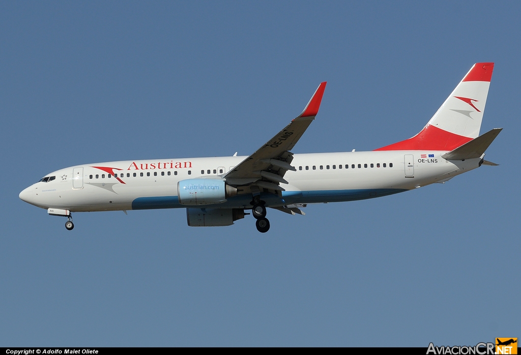 OE-LNS - Boeing 737-8Z9 - Austrian Airlines