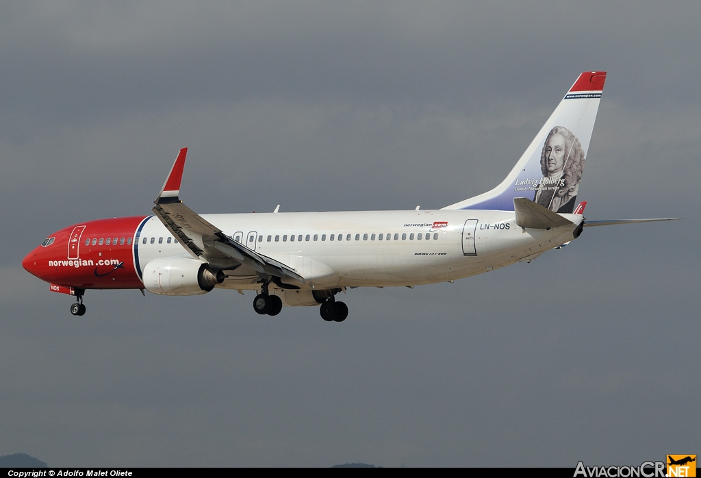 LN-NOS - Boeing 737-8BK - Norwegian Air Shuttle