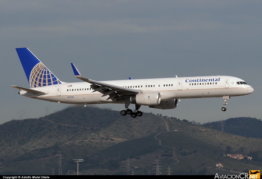 N12116 - Boeing 757-224 - Continental Airlines