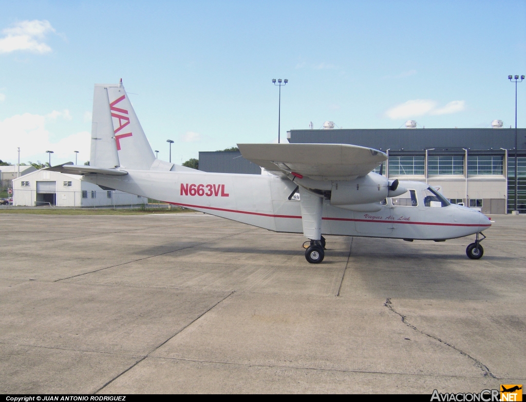 N663VL - Britten-Norman BN-2B-26 Islander - Vieques Air Link