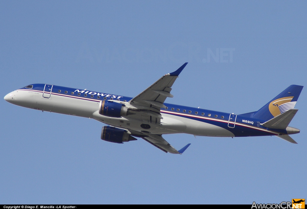N169HQ - Embraer ERJ-190-100AR - Midwest Airlines