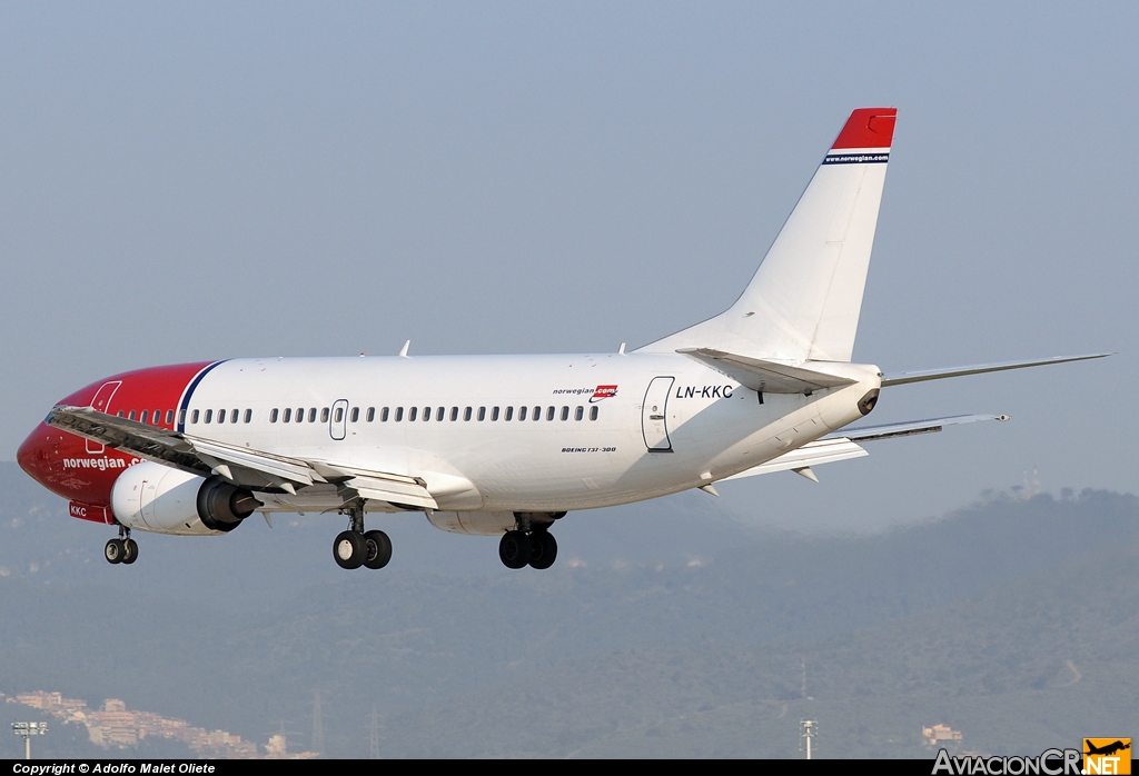 LN-KKC - Boeing 737-3Y5 - Norwegian Air Shuttle