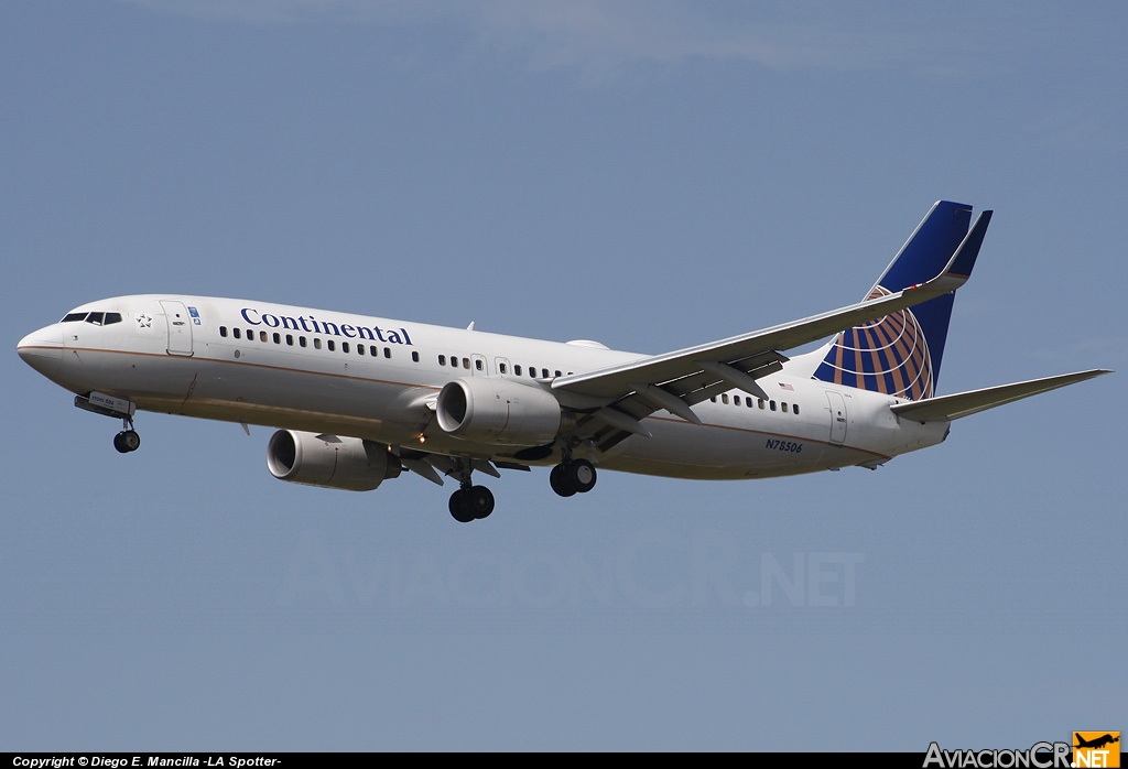 N78506 - Boeing 737-824 - Continental Airlines