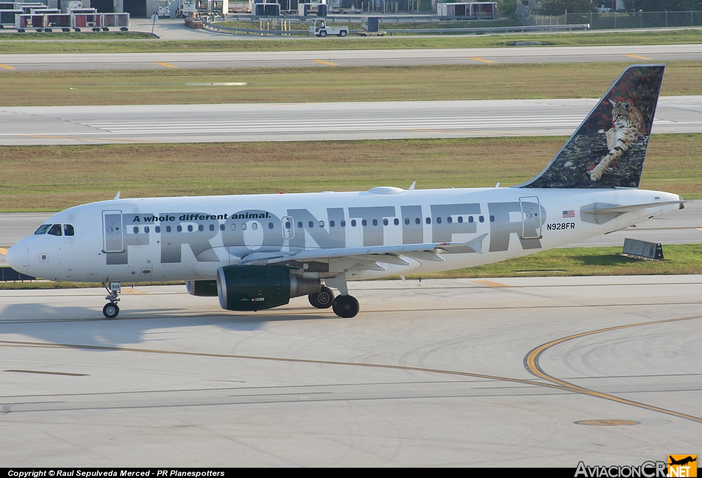 N928FR - Airbus A319-111 - Frontier Airlines