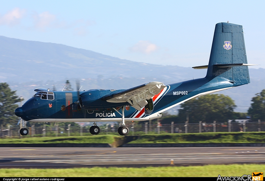 MSP002 - De Havilland Canada C-7A Caribou - Ministerio de Seguridad Pública - Costa Rica