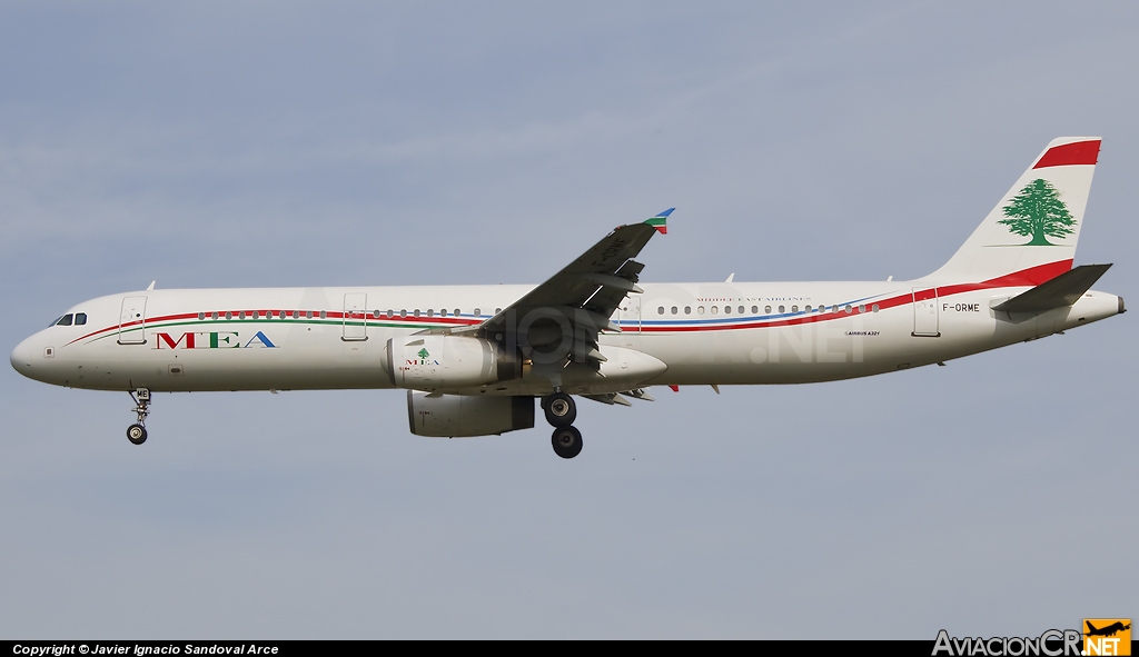 F-ORME - Airbus A321-231 - Middle East Airlines