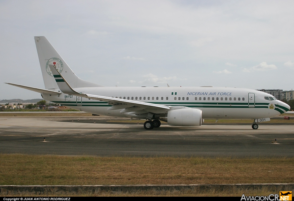 5N-FGT - Boeing 737-7N6 BBJ - Fuerza Aerea de Nigeria