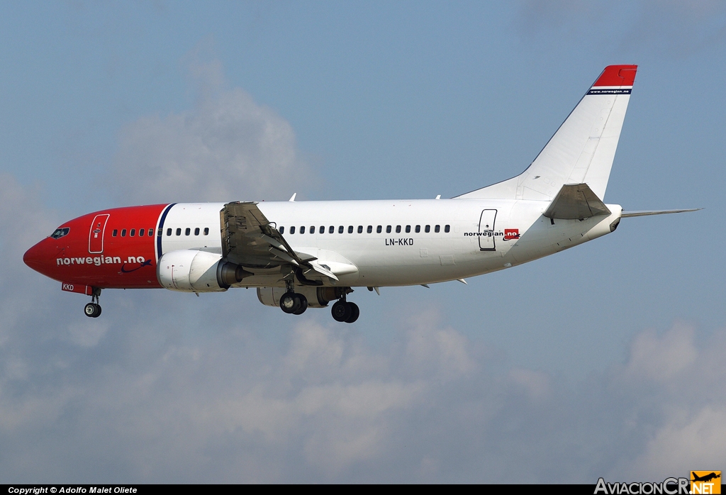 LN-KKD - Boeing 737-33V - Norwegian Air Shuttle