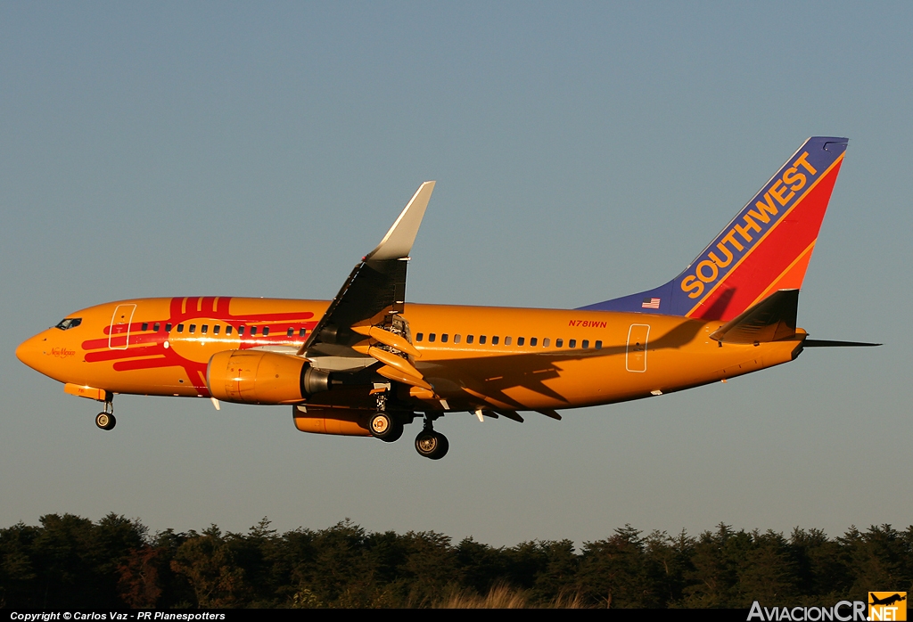 N781WN - Boeing 737-7H4 - Southwest Airlines