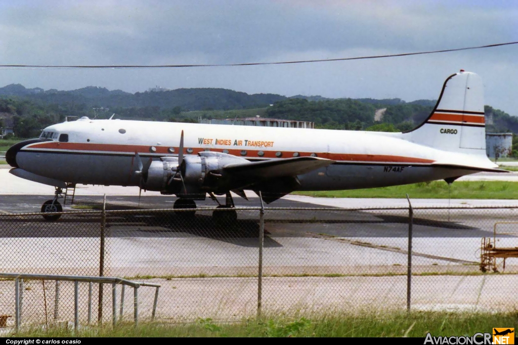 N74AF - Douglas DC-4 - West Indies Air Transport