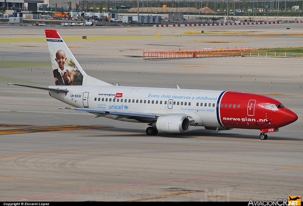 LN-KKW - BOEING 737-3K9 - Norwegian Air Shuttle