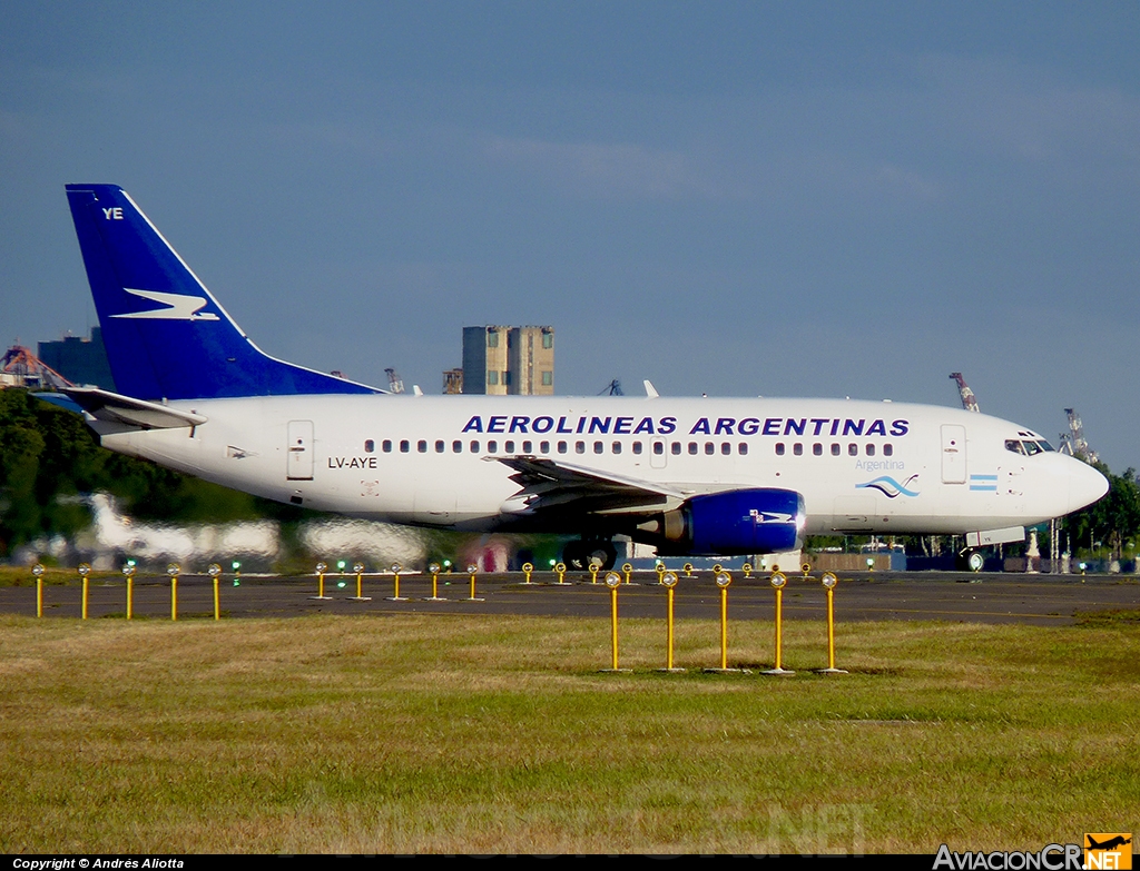 LV-AYE - Boeing 737-5H6 - Aerolineas Argentinas