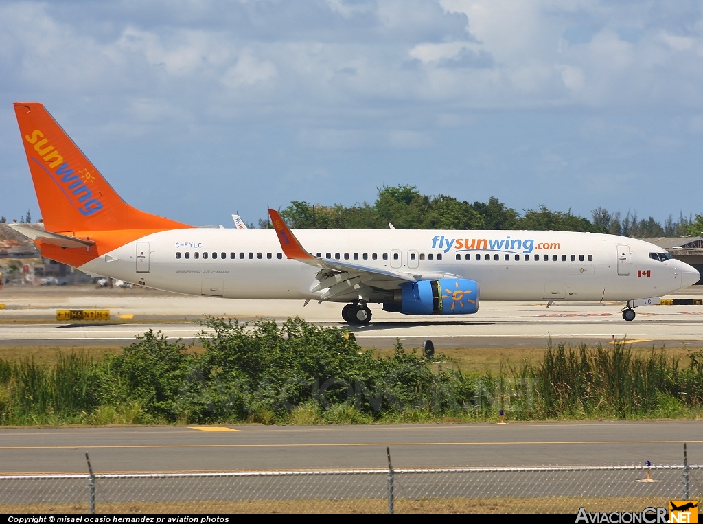 C-FYLC - Boeing 737-8BK - Sunwing Airlines