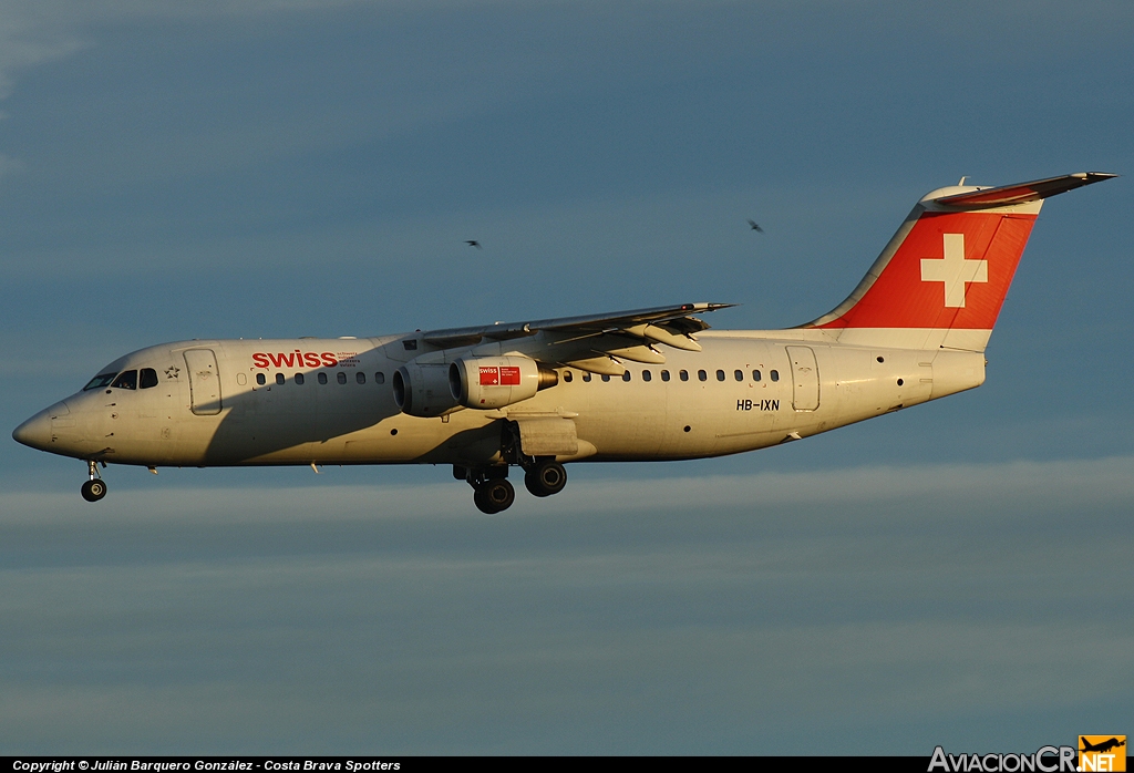 HB-IXN - British Aerospace Avro 146-RJ100 - Swiss International Air Lines