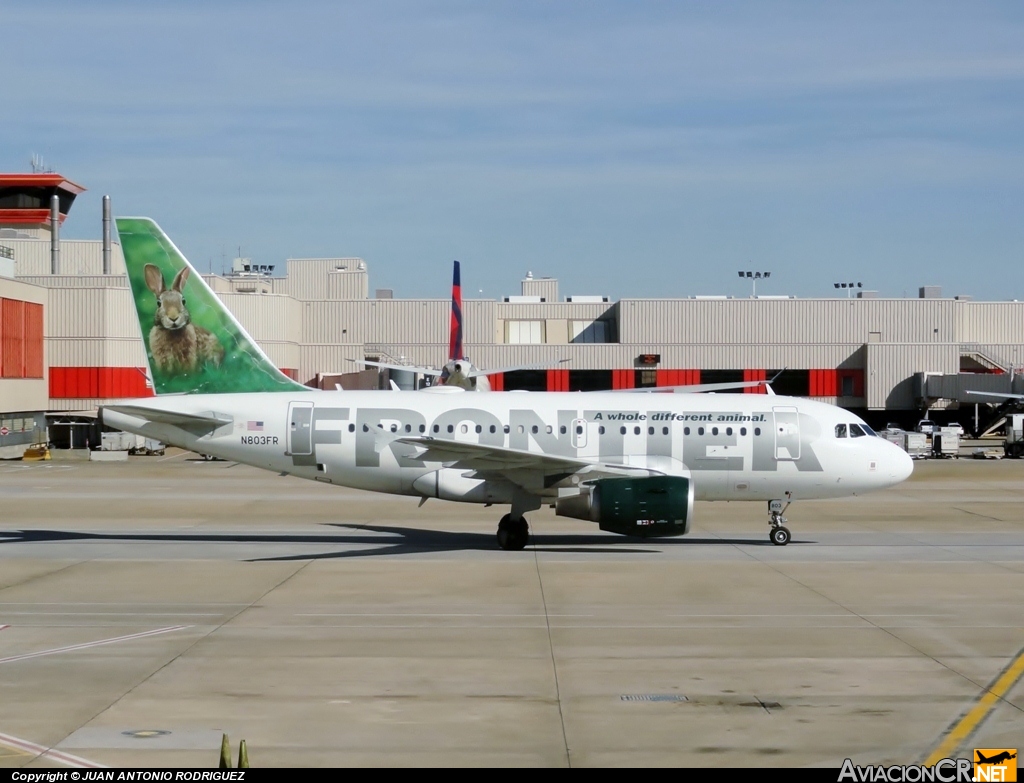 N803FR - Airbus A318-111 - Frontier Airlines