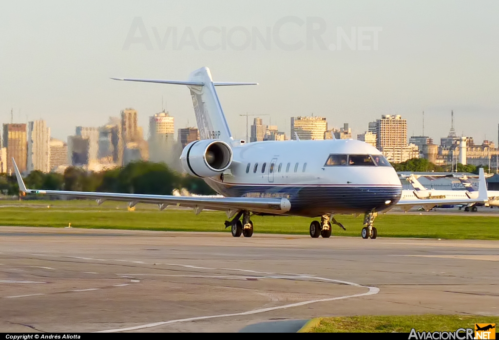 LV-BHP - Bombardier Bombardier Challenger 604 - Privado