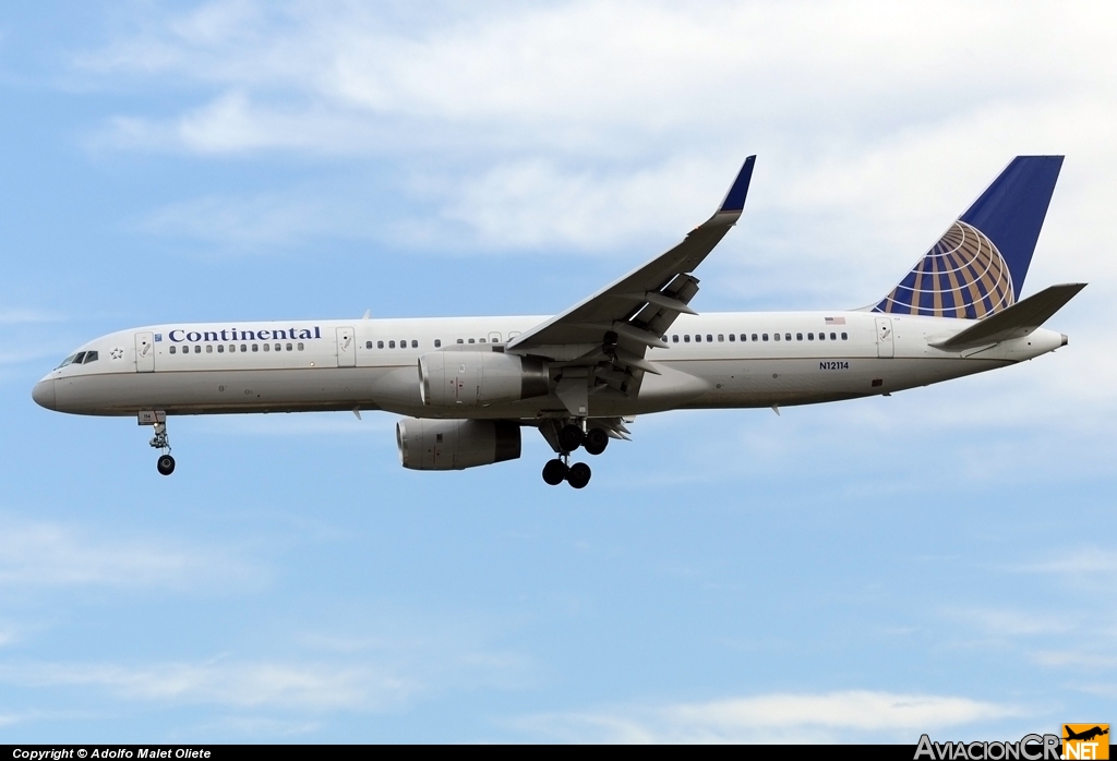 N12114 - Boeing 757-224 - Continental Airlines