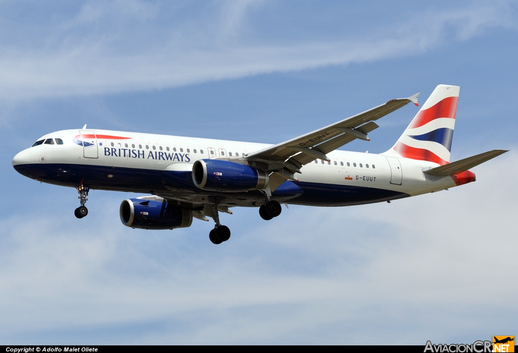 G-EUUT - Airbus A320-232 - British Airways