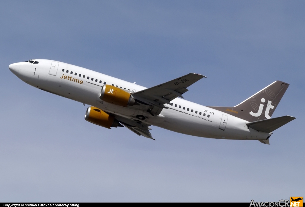 OY-JTE - Boeing 737-3L9 - Jettime