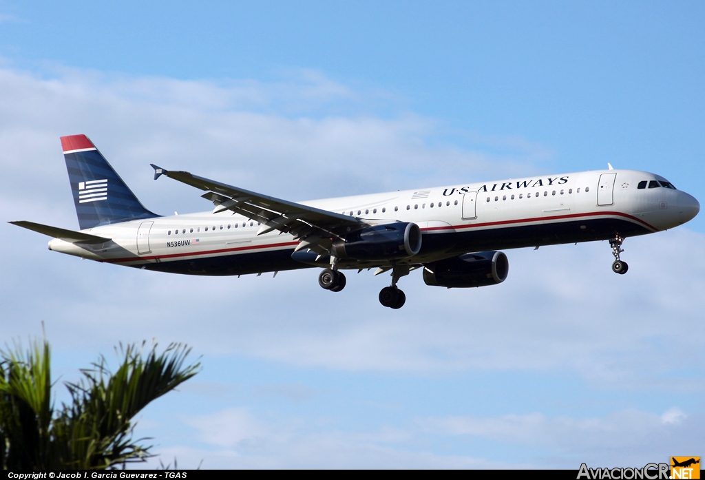 N536UW - Airbus A321-231 - US Airways