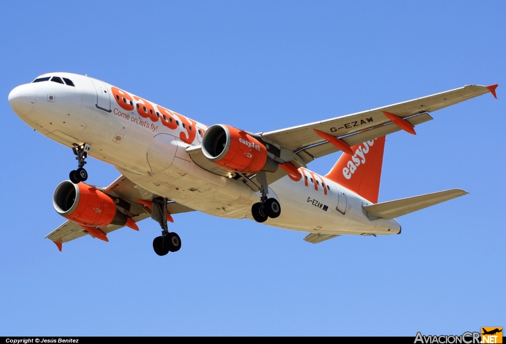 G-EZAW - Airbus A319-111 - EasyJet Airline