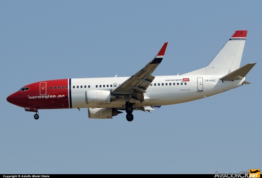 LN-KHC - Boeing 737-31S - Norwegian Air Shuttle