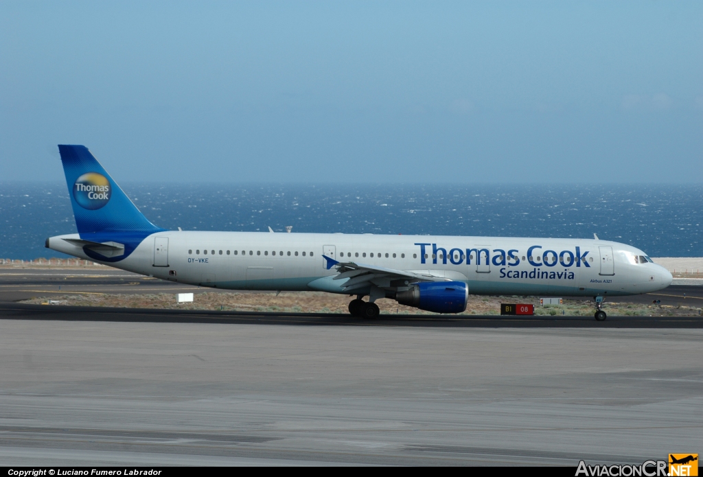 OY-VKE - Airbus A321 - Thomas Cook Airlines. UK.