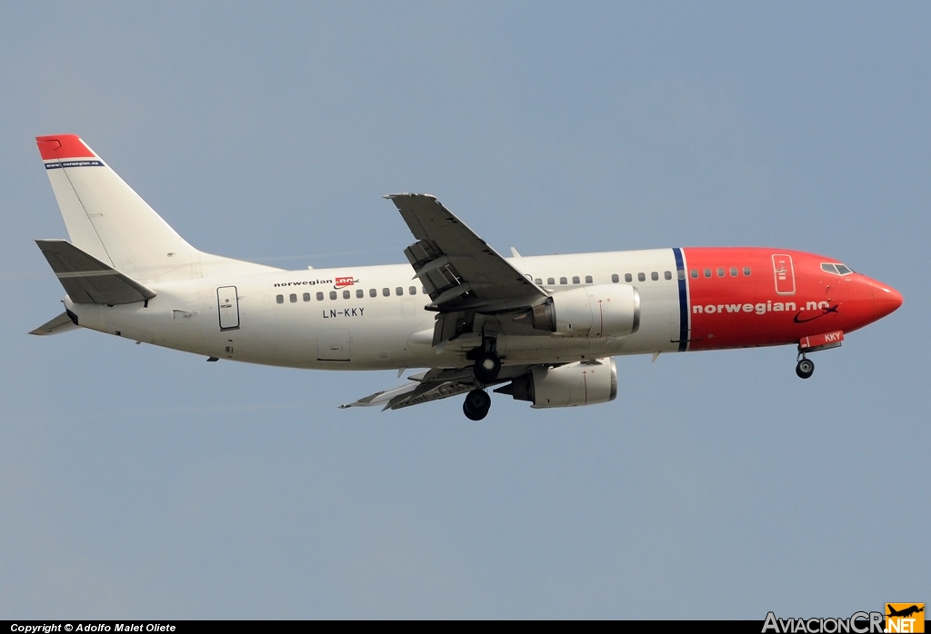 LN-KKY - Boeing 737-33S - Norwegian Air Shuttle