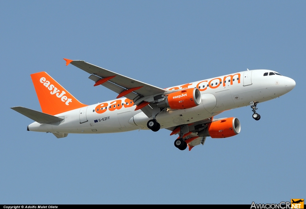 G-EZFF - Airbus A319-111 - EasyJet Airline