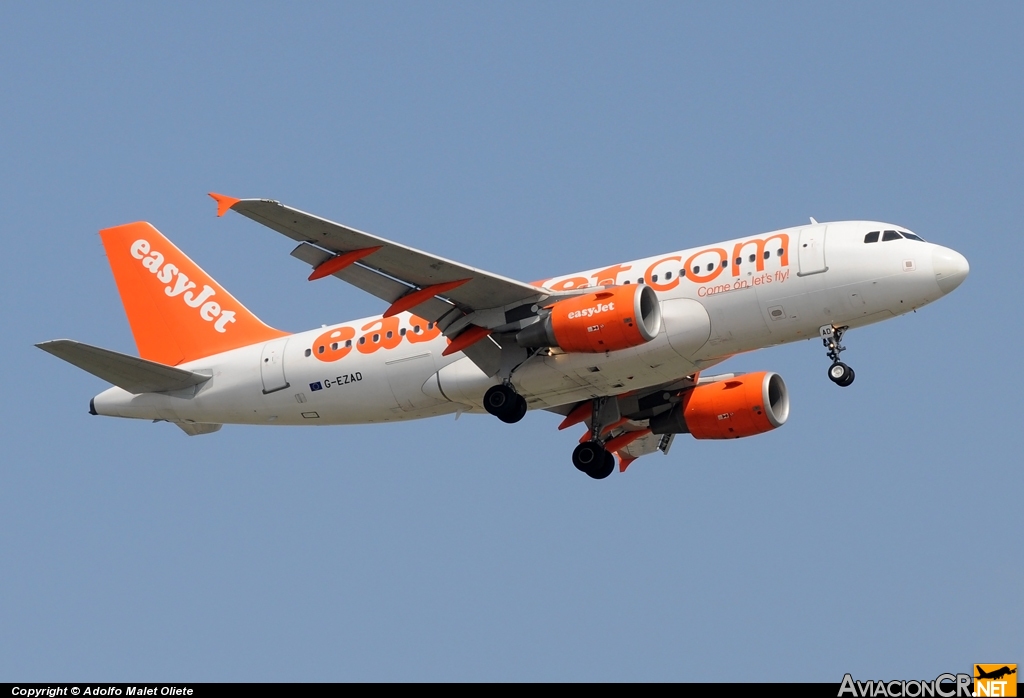 G-EZAD - Airbus A319-111 - EasyJet Airline
