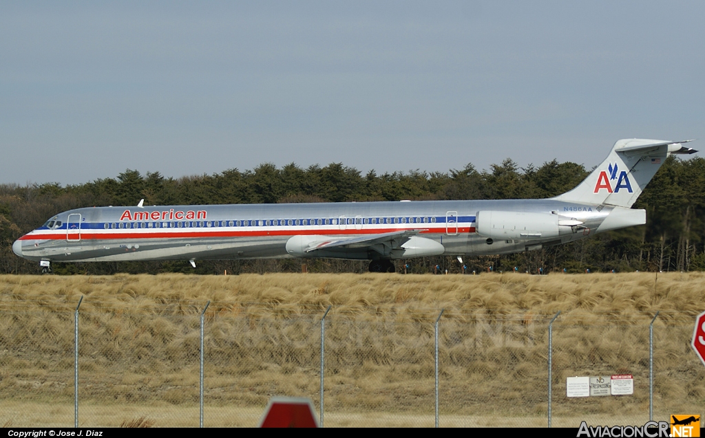 N486AA - McDonnell Douglas MD-82 (DC-9-82) - American Airlines