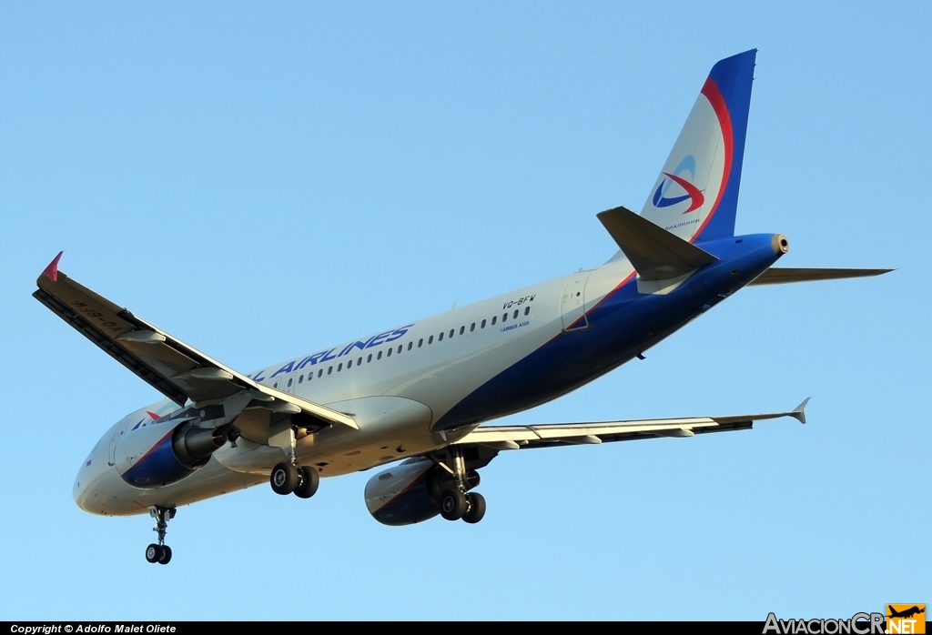 VQ-BFW - Airbus A320-214 - Ural Airlines