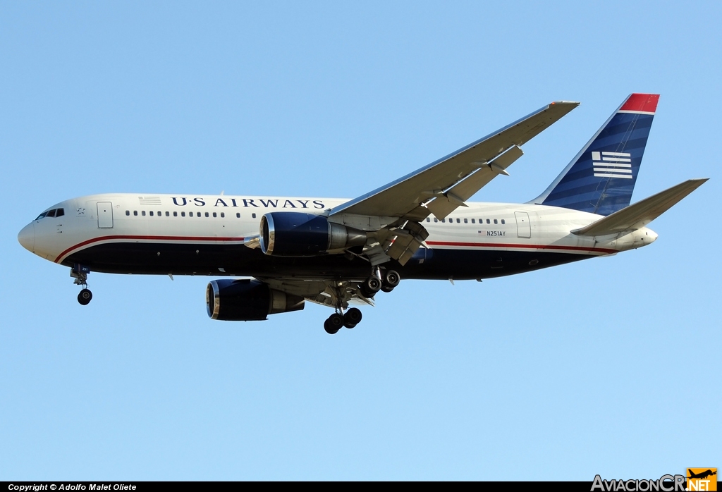 N251AY - Boeing 767-205 - US Airways