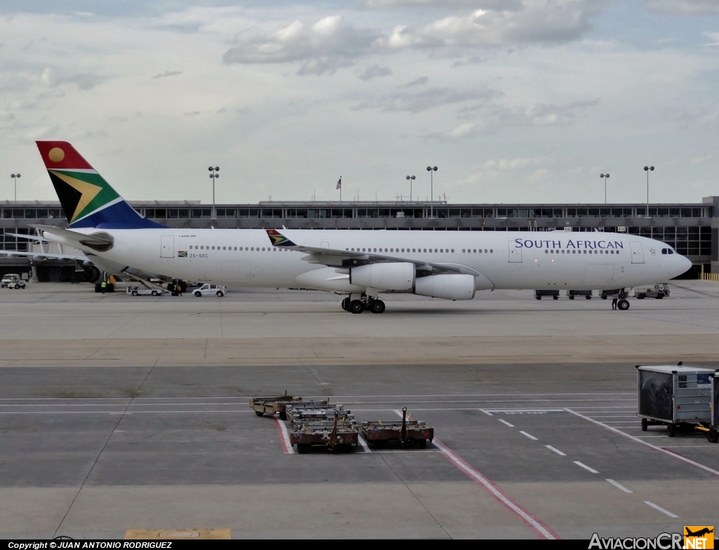 ZS-SXC - Airbus A340-313X - South African Airlines