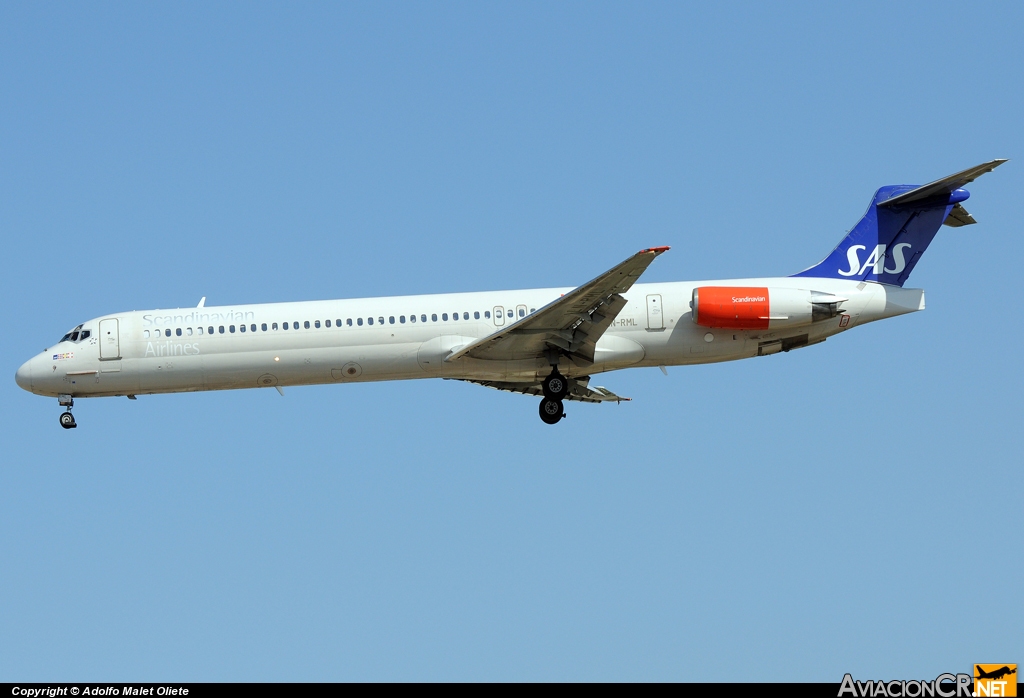 LN-RML - McDonnell Douglas MD-81 (DC-9-81) - Scandinavian Airlines - SAS