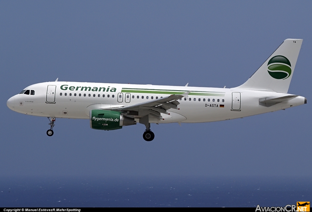 D-ASTA - Airbus A319-112 - Germania