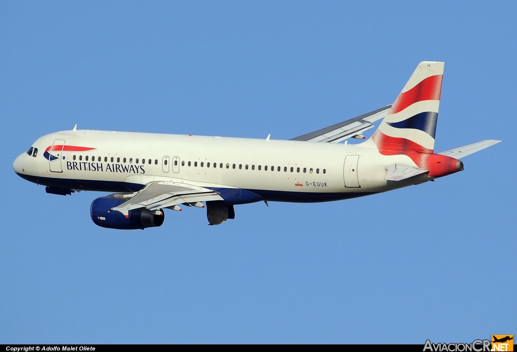 G-EUUK - Airbus A320-232 - British Airways