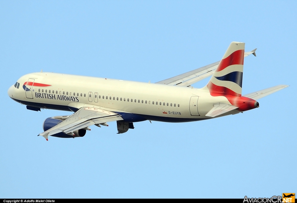 G-EUYB - Airbus A320-232 - British Airways