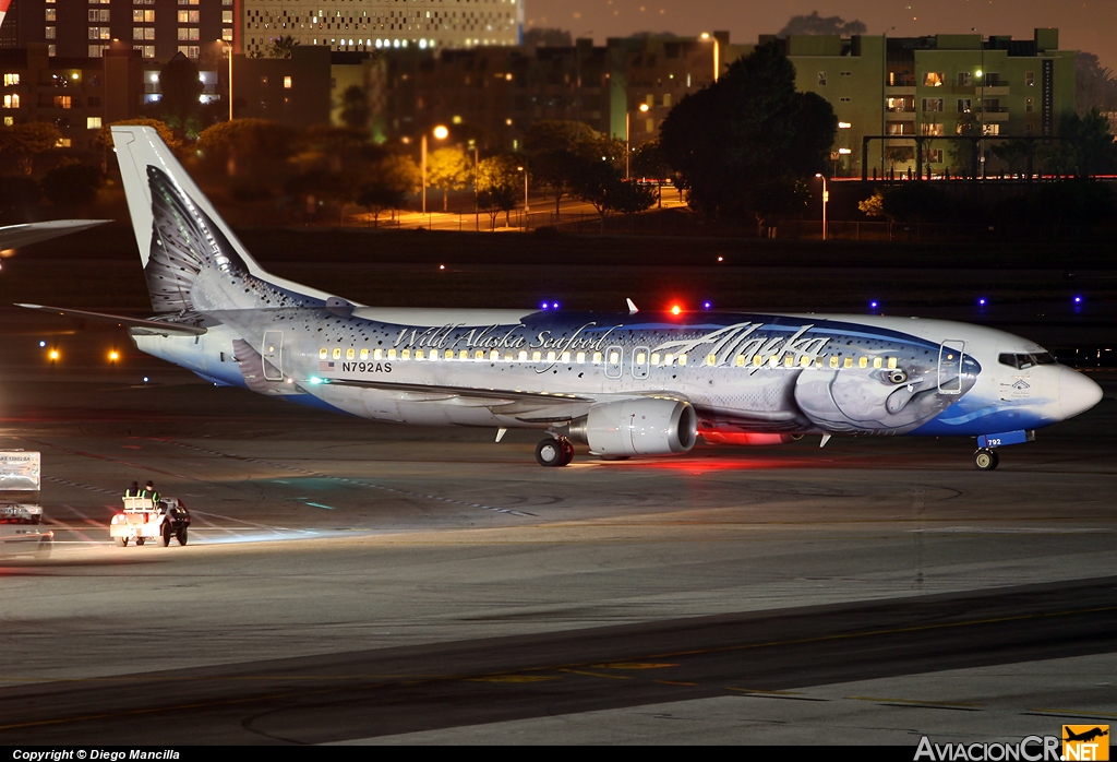 N792AS - Boeing 737-490 - Alaska Airlines