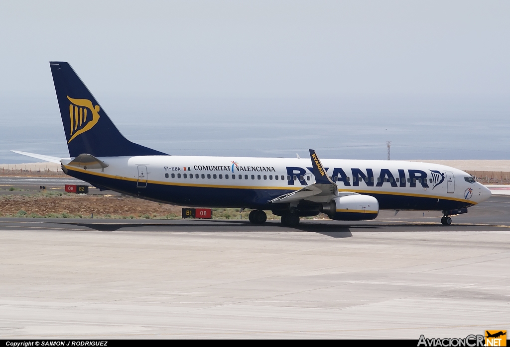 EI-EBA - Boeing 737-8AS - Ryanair